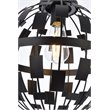 Living District Levante 1-Light Mid-Century Metal Pendant in Black