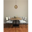 Living District Levante 1-Light Mid-Century Metal Pendant in Brass