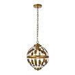 Living District Levante 1-Light Mid-Century Metal Pendant in Brass