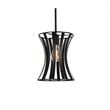 Living District Lily 1-Light Mid-Century Metal Pendant in Black
