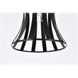 Living District Lily 1-Light Mid-Century Metal Pendant in Black