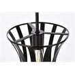 Living District Lily 1-Light Mid-Century Metal Pendant in Black