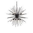 Living District Timber 8-Light Contemporary Metal Pendant in Black Finish