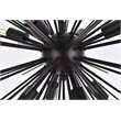 Living District Timber 8-Light Contemporary Metal Pendant in Black Finish