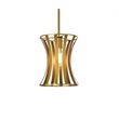 Living District Lily 1-Light Mid-Century Metal Pendant in Brass Finish