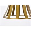 Living District Lily 1-Light Mid-Century Metal Pendant in Brass Finish