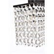 Living District Phineas 1-Light Metal Bath Sconce in Black and Clear