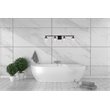 Living District Phineas 4-Light Metal Bath Sconce in Black and Clear