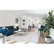 Living District Brielle 6-Light Mid-Century Metal Pendant in Weathered Dove