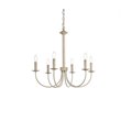 Living District Brielle 6-Light Mid-Century Metal Pendant in Weathered Dove