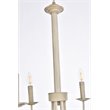 Living District Brielle 6-Light Mid-Century Metal Pendant in Weathered Dove