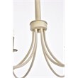 Living District Brielle 6-Light Mid-Century Metal Pendant in Weathered Dove