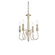 Living District Flynx 4-Light Mid-Century Metal Pendant in Weathered Dove