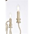 Living District Flynx 4-Light Mid-Century Metal Pendant in Weathered Dove