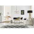 Living District Flynx 4-Light Mid-Century Metal Pendant in Weathered Dove