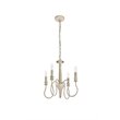 Living District Flynx 4-Light Mid-Century Metal Pendant in Weathered Dove