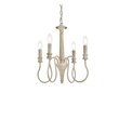 Living District Flynx 4-Light Mid-Century Metal Pendant in Weathered Dove