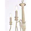 Living District Flynx 4-Light Mid-Century Metal Pendant in Weathered Dove