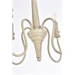 Living District Flynx 4-Light Mid-Century Metal Pendant in Weathered Dove