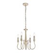 Living District Flynx 4-Light Mid-Century Metal Pendant in Weathered Dove