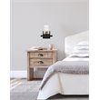 Living District Cassie 1-Light Metal Bath Sconce in Black and Clear