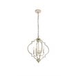 Living District Sandara 4-Light Mid-Century Metal Pendant in Weathered Dove