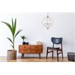 Living District Sandara 4-Light Mid-Century Metal Pendant in Weathered Dove
