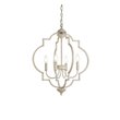 Living District Sandara 4-Light Mid-Century Metal Pendant in Weathered Dove