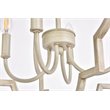 Living District Sandara 4-Light Mid-Century Metal Pendant in Weathered Dove