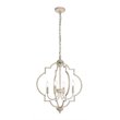 Living District Sandara 4-Light Mid-Century Metal Pendant in Weathered Dove