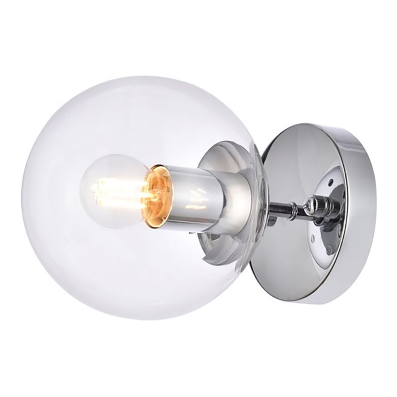 2025年レディースファッション福袋 Living District Mimi 1-Light Metal Flush Mount in Chrome and バッグ