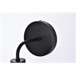 Living District Hanson 1-Light Metal Bath Sconce in Black and Frosted