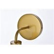 Living District Hanson 1-Light Metal Bath Sconce in Brass and Clear