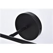 Living District Hanson 2-Light Metal Bath Sconce in Black and Clear