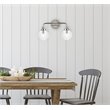 Living District Hanson 2-Light Metal Bath Sconce in Polished Nickel and Clear