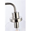 Living District Hanson 2-Light Metal Bath Sconce in Polished Nickel and Clear