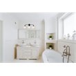 Living District Hanson 3-Light Metal Bath Sconce in Black and Frosted