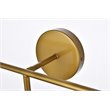 Living District Hanson 3-Light Metal Bath Sconce in Brass and Frosted