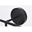 Living District Hanson 3-Light Metal Bath Sconce in Black and Clear