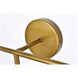 Living District Hanson 3-Light Metal Bath Sconce in Brass and Clear