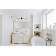 Living District Hanson 4-Light Metal Bath Sconce in Black and Frosted
