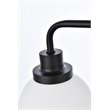 Living District Hanson 4-Light Metal Bath Sconce in Black and Frosted
