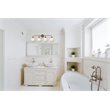 Living District Hanson 4-Light Metal Bath Sconce in Brass and Frosted