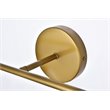 Living District Hanson 4-Light Metal Bath Sconce in Brass and Frosted