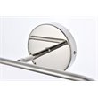 Living District Hanson 4-Light Metal Bath Sconce in Polished Nickel and Frosted