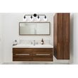 Living District Hanson 4-Light Metal Bath Sconce in Black and Clear