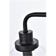 Living District Hanson 4-Light Metal Bath Sconce in Black and Clear