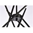 Living District Lucca 6-Light Mid-Century Metal Pendant in Black