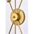 Living District Lucca 3-Light Mid-Century Metal Bath Sconce in Brass