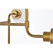 Living District Hanson 8-Light Metal Pendant in Brass and Frosted